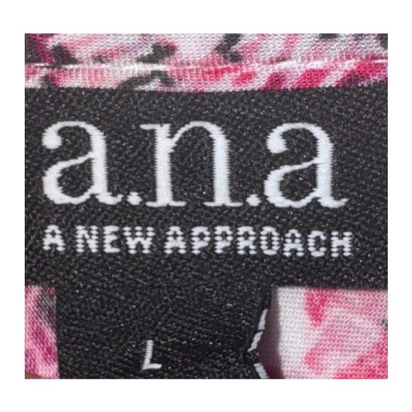 Ana Womens L Top Cold Shoulder Artsy Flowy Abstract Boho Festival Paisley Casual - Picture 5 of 6